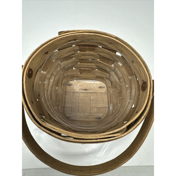 Vintage Longaberger 1985 "Signed" 5" Measuring Basket with Protector 3800BO NICE - Picture 9 of 9